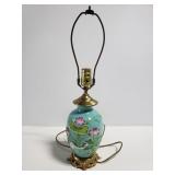 Old ornate ceramic lamp
