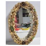 Shell framed mirror