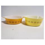 Two small Pyrex dish pieces