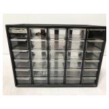 Thirty drawer hardware organizer w/ contents -1