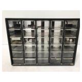 Thirty drawer hardware organizer w/ contents -2