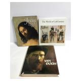 Van Gogh, Larsson and Jesus art books
