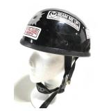 Vintage motorcycle helmet w/ stickers