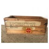 Vintage wood battery shipping crate #1