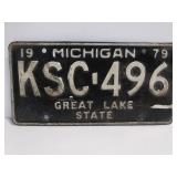 1979 Michigan license plate