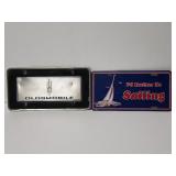 Vintage metal vanity plates