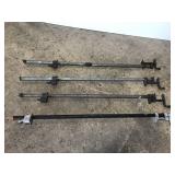 Set of four bar clamps w/ 4 ft bars