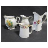 Assorted vintage creamers