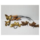Metal & wood wall decor pieces