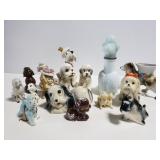 Assorted dog figurine collection
