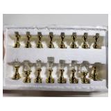 Glass chess pieces
