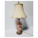 Vintage brass & ceramic table lamp