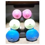 Weight tree with dumbell set