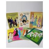 Seven paper dolls collector books