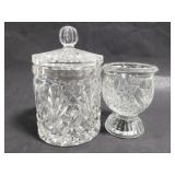 Two glass dishes