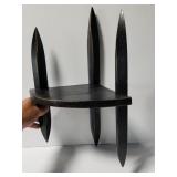 Primitive wood corner shelf