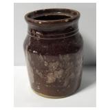 Brown spongeware crock