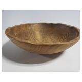 Large old wood turned bowl