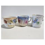 Vintage teacup trio