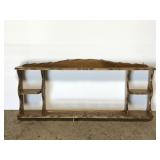 Wood tea cup display shelf