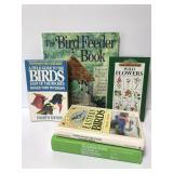Five wildflower, bird and birdhouse books