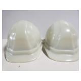 Pair ofnglow in the dark safety hard hats