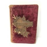 Velvet covered Bryant book of poetry