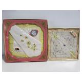 Vintage handkerchiefs in packaging