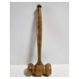Old maple wood judge or auctioneer gavel