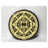 Two sided dart board w/ baseball game side