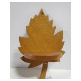 Small maple wood leaf shelf