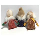 Stuffed bearded dude trio