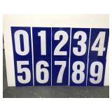 Plexiglass big gas station price sign numbers 0-9