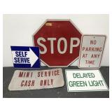 Street and gas station sign collection