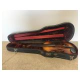 Violin in old case