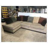 Large sectional corner sofa couch w/ pillow backs