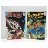 Two DC Detective Comics books issues 571 & 592