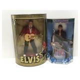 Pair of collectible Elvis Presley dolls new in box