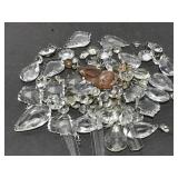 Glass chandelier pieces