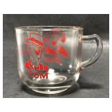 Petite vintage glass ToM & Jerry mug