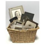 Basket of antique & vintage photographs