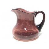 Amethyst glass pitcher