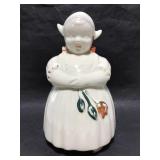 Old Dutch woman ceramic cookie jar