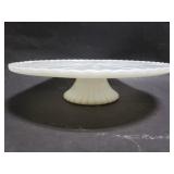 Milk glass cake stand