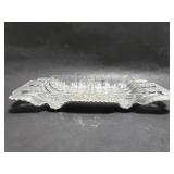 Small divided metal/glass dish