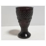 Amethyst glass toothpick holder