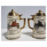 Vintage automobile salt/pepper shakers