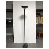 Black with gold detail floor lamp