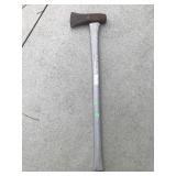 Wood mal with fiberglass handle