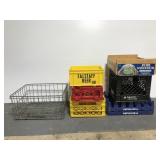 Collection of assorted crates